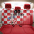 Custom Croatia Checkerboard Back Car Seat Cover With Coat Of Arms - Wonder Print Shop
