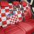 Custom Croatia Checkerboard Back Car Seat Cover With Coat Of Arms - Wonder Print Shop