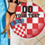 Custom Croatia Checkerboard Beach Blanket With Coat Of Arms - Wonder Print Shop