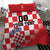 Custom Croatia Checkerboard Bedding Set With Coat Of Arms - Wonder Print Shop