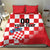 Custom Croatia Checkerboard Bedding Set With Coat Of Arms - Wonder Print Shop