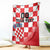 Custom Croatia Checkerboard Blanket With Coat Of Arms