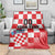 Custom Croatia Checkerboard Blanket With Coat Of Arms