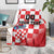 Custom Croatia Checkerboard Blanket With Coat Of Arms
