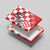 Custom Croatia Checkerboard Canvas Wall Art With Coat Of Arms - Wonder Print Shop