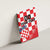 Custom Croatia Checkerboard Canvas Wall Art With Coat Of Arms - Wonder Print Shop