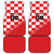 Custom Croatia Checkerboard Car Mats With Coat Of Arms - Wonder Print Shop