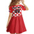 Custom Croatia Checkerboard Family Matching Off Shoulder Short Dress and Hawaiian Shirt With Coat Of Arms - Wonder Print Shop