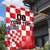 Custom Croatia Checkerboard Garden Flag With Coat Of Arms - Wonder Print Shop