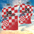 Custom Croatia Checkerboard Garden Flag With Coat Of Arms - Wonder Print Shop