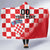 Custom Croatia Checkerboard Hooded Blanket With Coat Of Arms