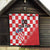 Custom Croatia Checkerboard Quilt With Coat Of Arms - Wonder Print Shop