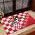Custom Croatia Checkerboard Rubber Doormat With Coat Of Arms - Wonder Print Shop