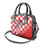 Custom Croatia Checkerboard Shoulder Handbag With Coat Of Arms
