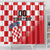 Custom Croatia Checkerboard Shower Curtain With Coat Of Arms
