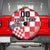 Custom Croatia Checkerboard Spare Tire Cover With Coat Of Arms - Wonder Print Shop