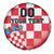 Custom Croatia Checkerboard Spare Tire Cover With Coat Of Arms - Wonder Print Shop