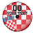 Custom Croatia Checkerboard Spare Tire Cover With Coat Of Arms - Wonder Print Shop