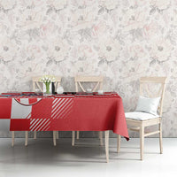 Custom Croatia Checkerboard Tablecloth With Coat Of Arms - Wonder Print Shop