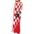 Custom Croatia Checkerboard Tank Maxi Dress With Coat Of Arms - Wonder Print Shop