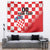 Custom Croatia Checkerboard Tapestry With Coat Of Arms - Wonder Print Shop