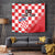 Custom Croatia Checkerboard Tapestry With Coat Of Arms - Wonder Print Shop