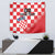 Custom Croatia Checkerboard Tapestry With Coat Of Arms - Wonder Print Shop
