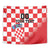 Custom Croatia Checkerboard Tapestry With Coat Of Arms - Wonder Print Shop