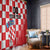 Custom Croatia Checkerboard Window Curtain With Coat Of Arms - Wonder Print Shop