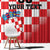 Custom Croatia Checkerboard Window Curtain With Coat Of Arms - Wonder Print Shop
