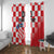 Custom Croatia Checkerboard Window Curtain With Coat Of Arms - Wonder Print Shop