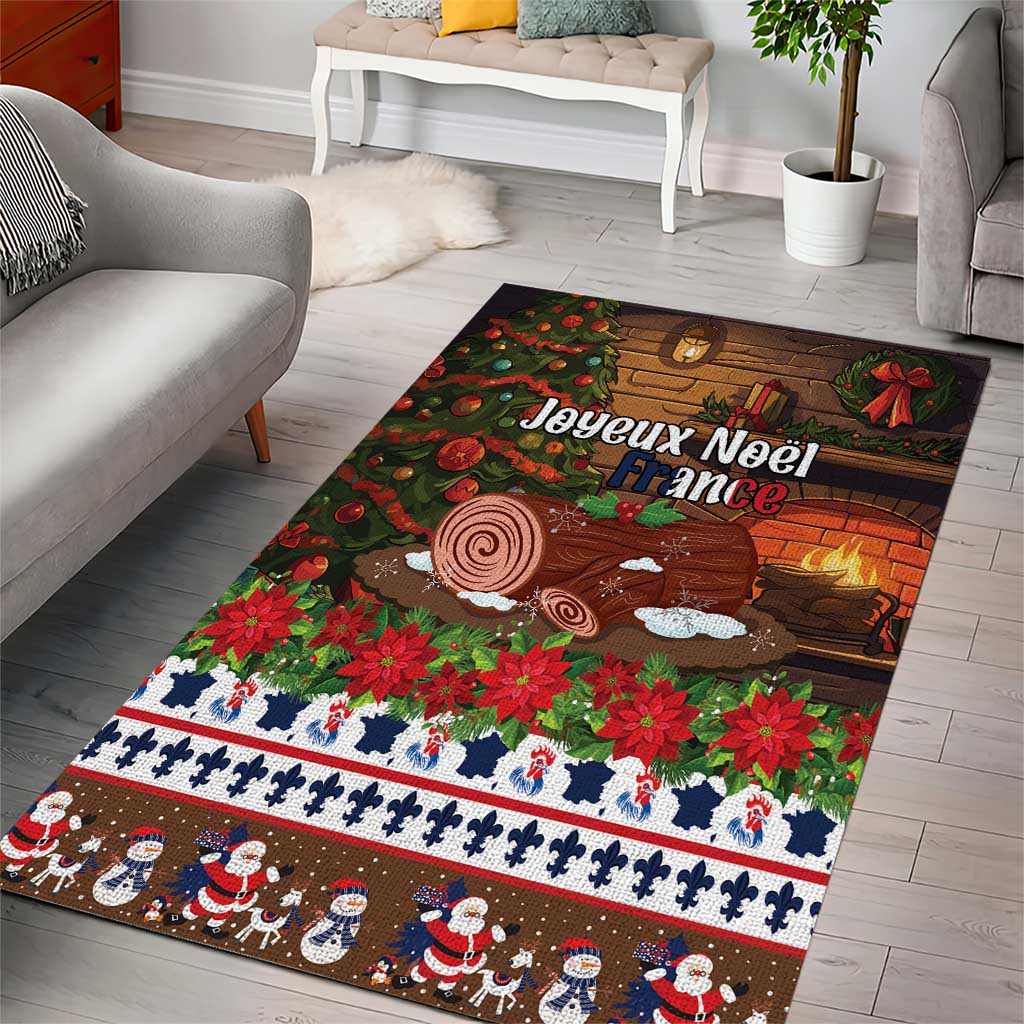 France Christmas Area Rug Buche De Noel - Wonder Print Shop
