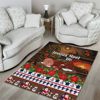 France Christmas Area Rug Buche De Noel - Wonder Print Shop