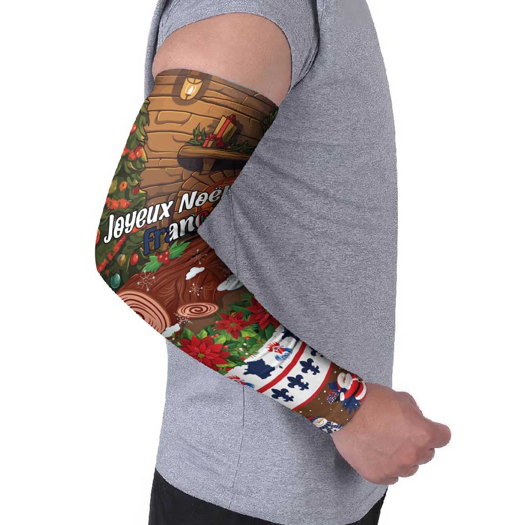 France Christmas Arm Sleeves Buche De Noel - Wonder Print Shop