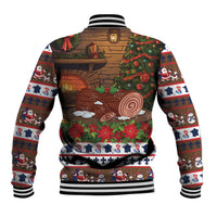 France Christmas Baseball Jacket Buche De Noel - Wonder Print Shop