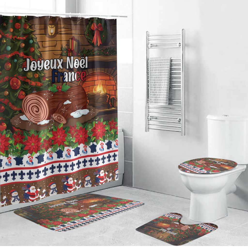 France Christmas Bathroom Set Buche De Noel - Wonder Print Shop
