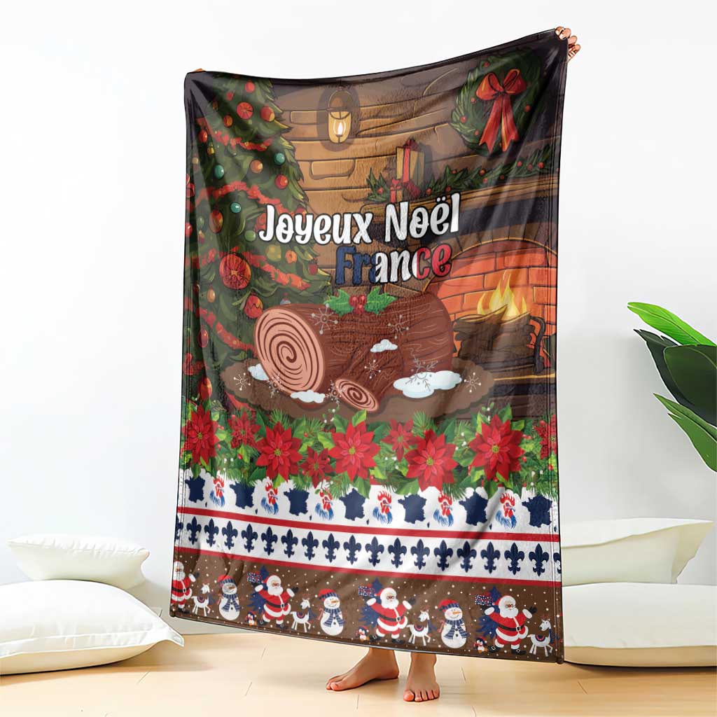 France Christmas Blanket Buche De Noel - Wonder Print Shop