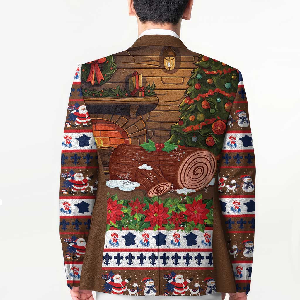 France Christmas Blazer Buche De Noel - Wonder Print Shop