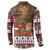 France Christmas Button Sweatshirt Buche De Noel - Wonder Print Shop