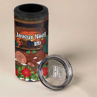 France Christmas 4 in 1 Can Cooler Tumbler Buche De Noel - Wonder Print Shop