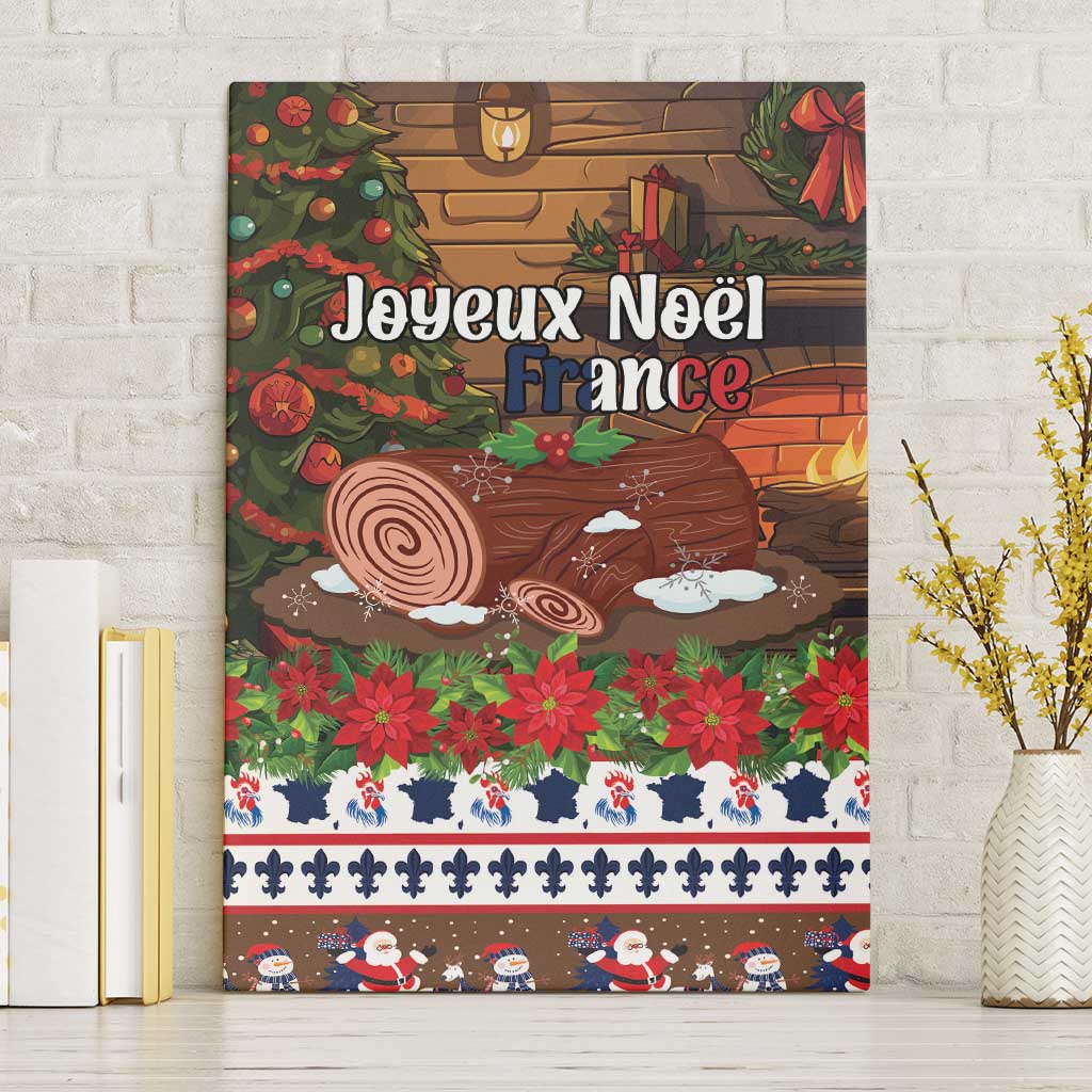 France Christmas Canvas Wall Art Buche De Noel - Wonder Print Shop