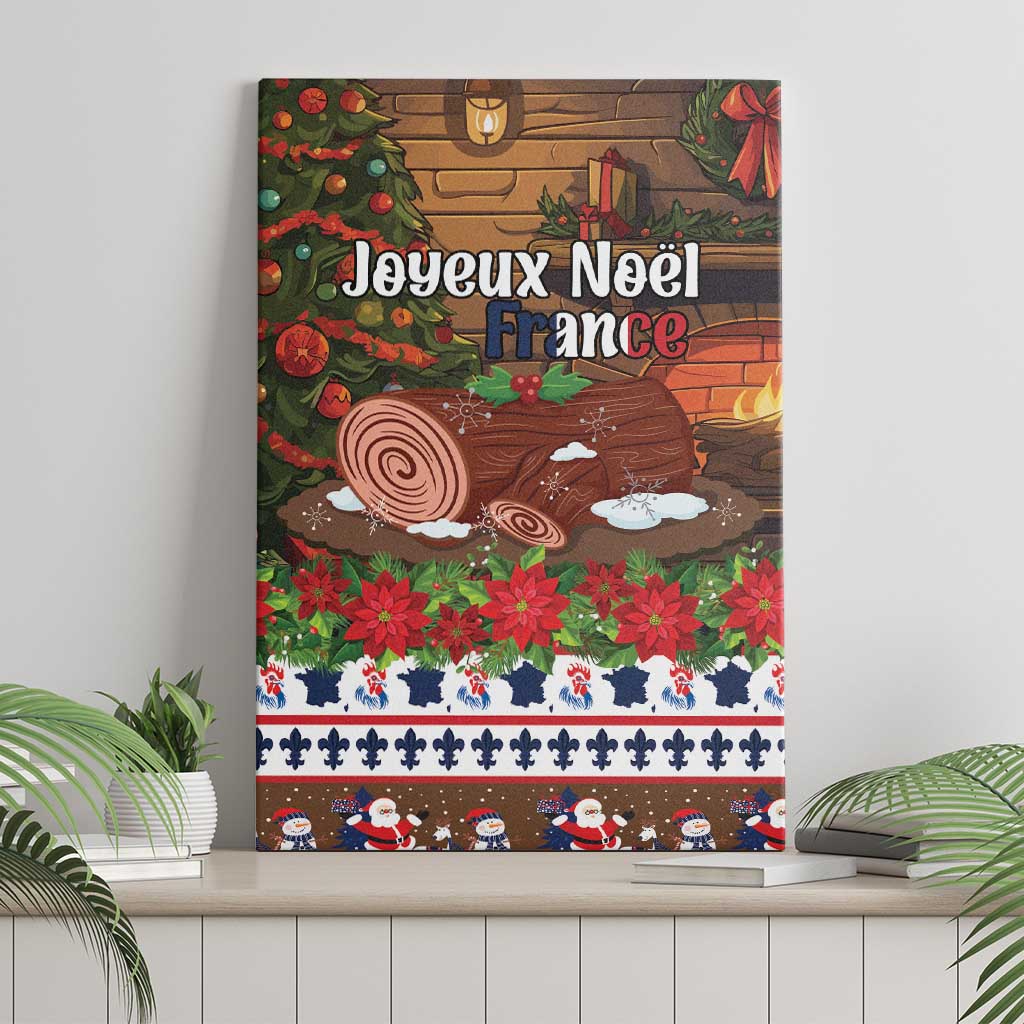 France Christmas Canvas Wall Art Buche De Noel - Wonder Print Shop