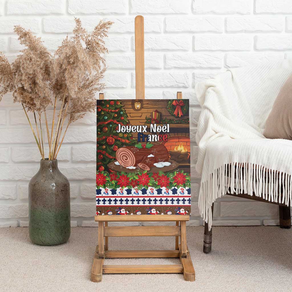 France Christmas Canvas Wall Art Buche De Noel - Wonder Print Shop