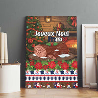 France Christmas Canvas Wall Art Buche De Noel - Wonder Print Shop