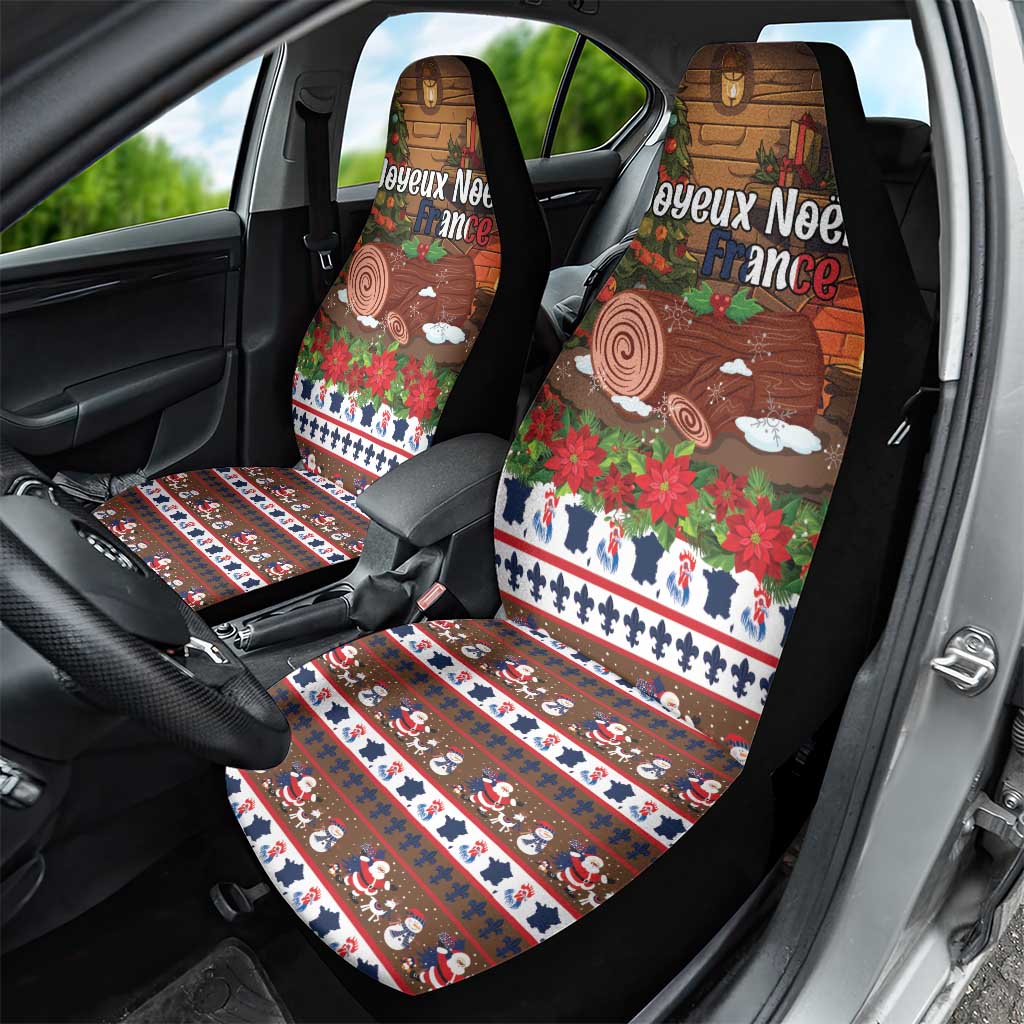 France Christmas Car Seat Cover Buche De Noel - Wonder Print Shop