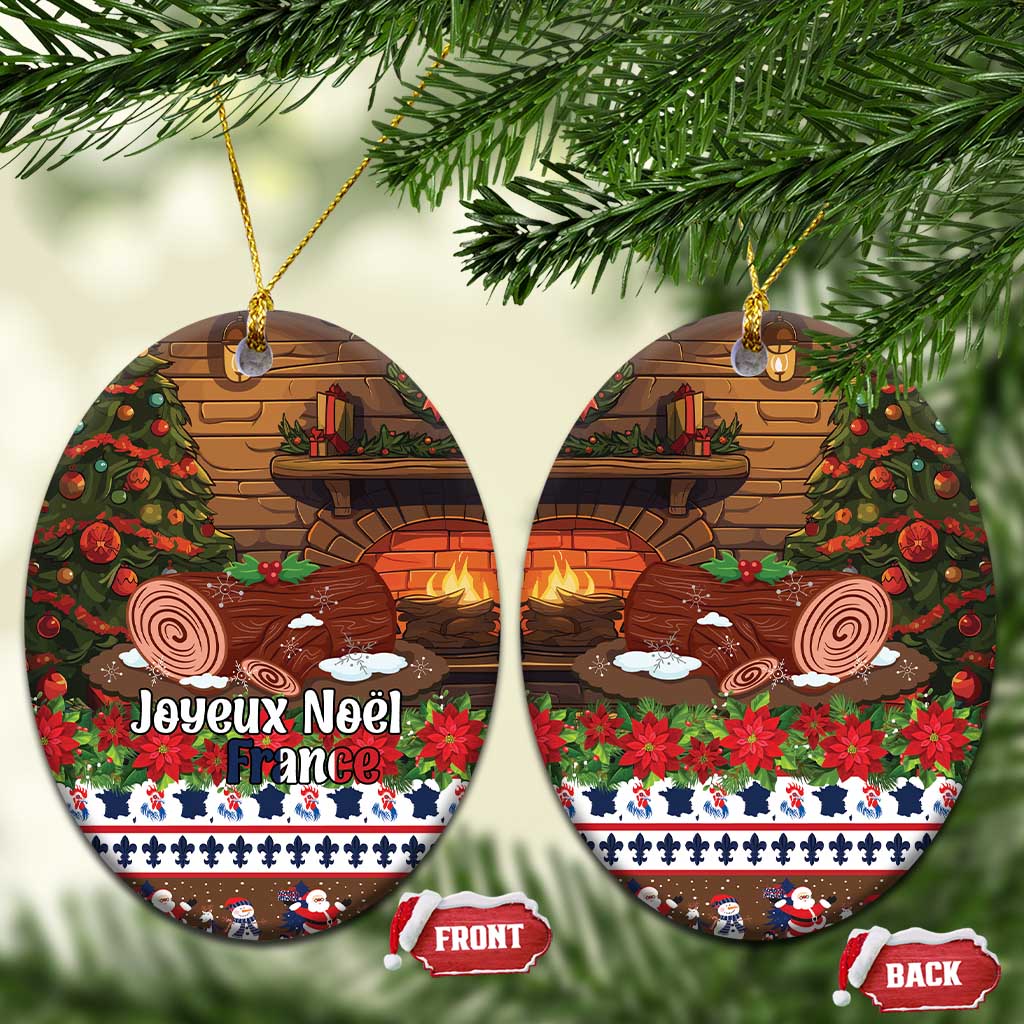 France Christmas Ceramic Ornament Buche De Noel - Wonder Print Shop