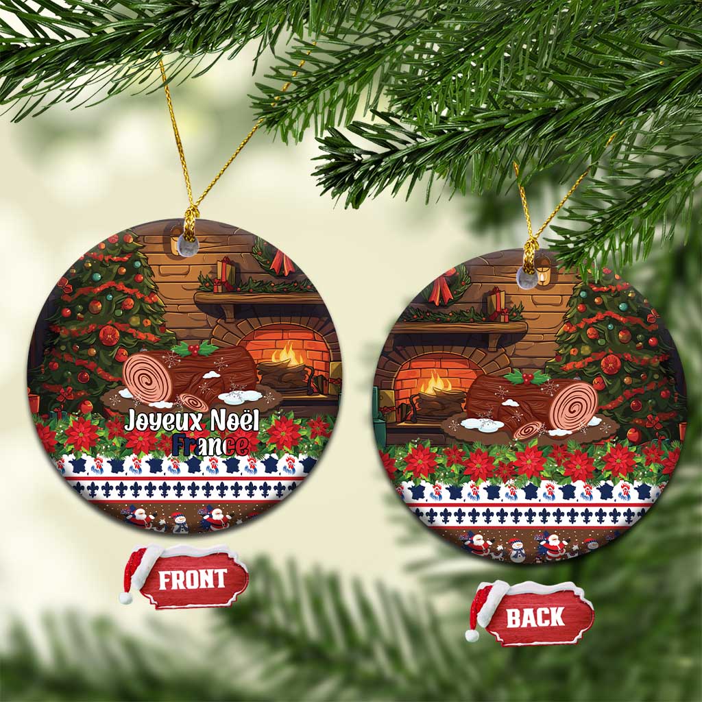 France Christmas Ceramic Ornament Buche De Noel - Wonder Print Shop