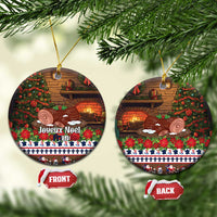 France Christmas Ceramic Ornament Buche De Noel - Wonder Print Shop