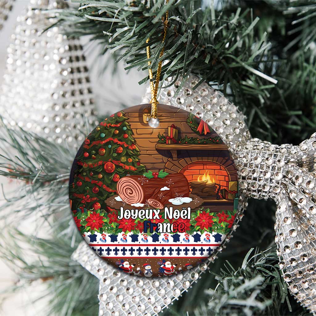France Christmas Ceramic Ornament Buche De Noel - Wonder Print Shop