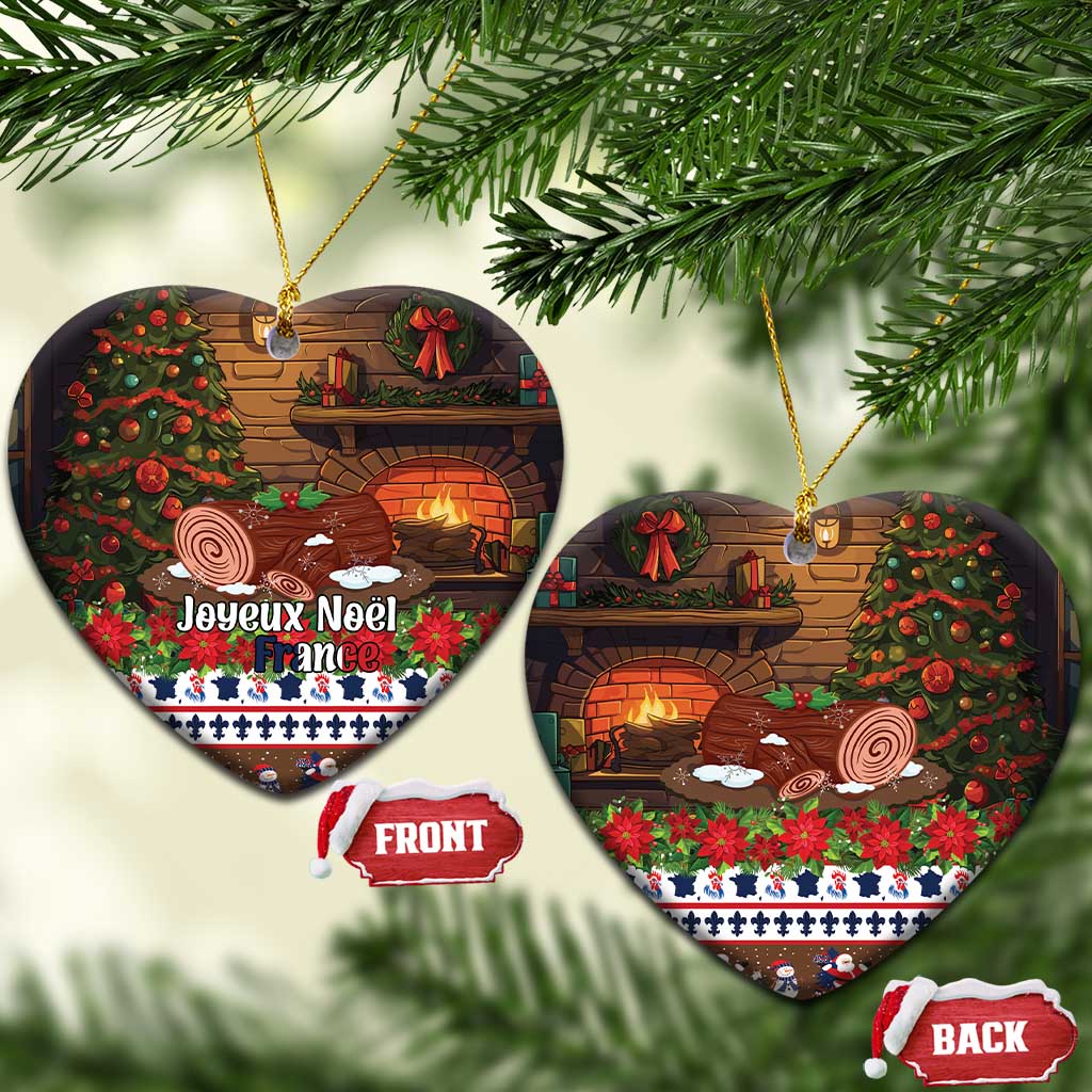 France Christmas Ceramic Ornament Buche De Noel - Wonder Print Shop